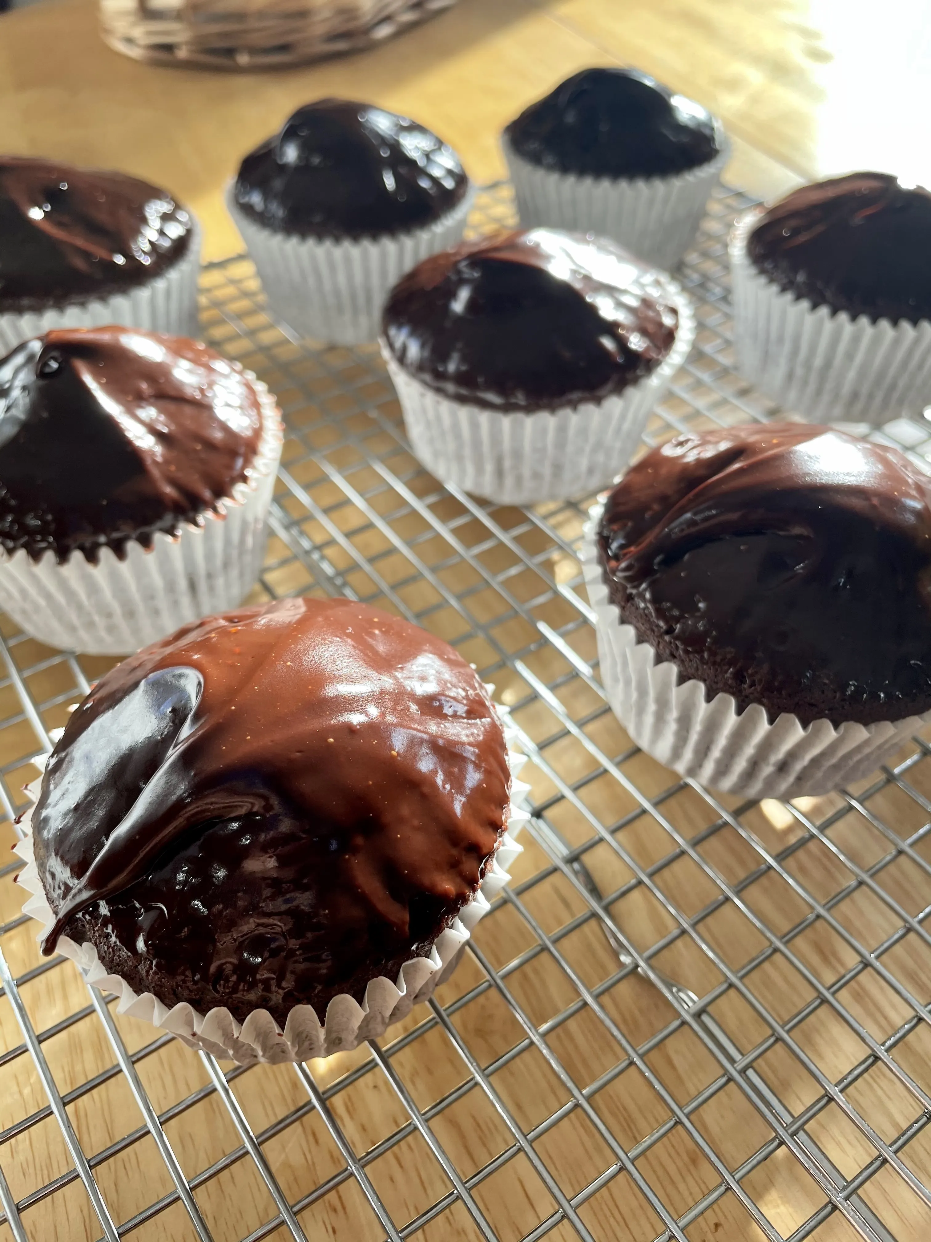 Sourdough Chocolate Cupcakes