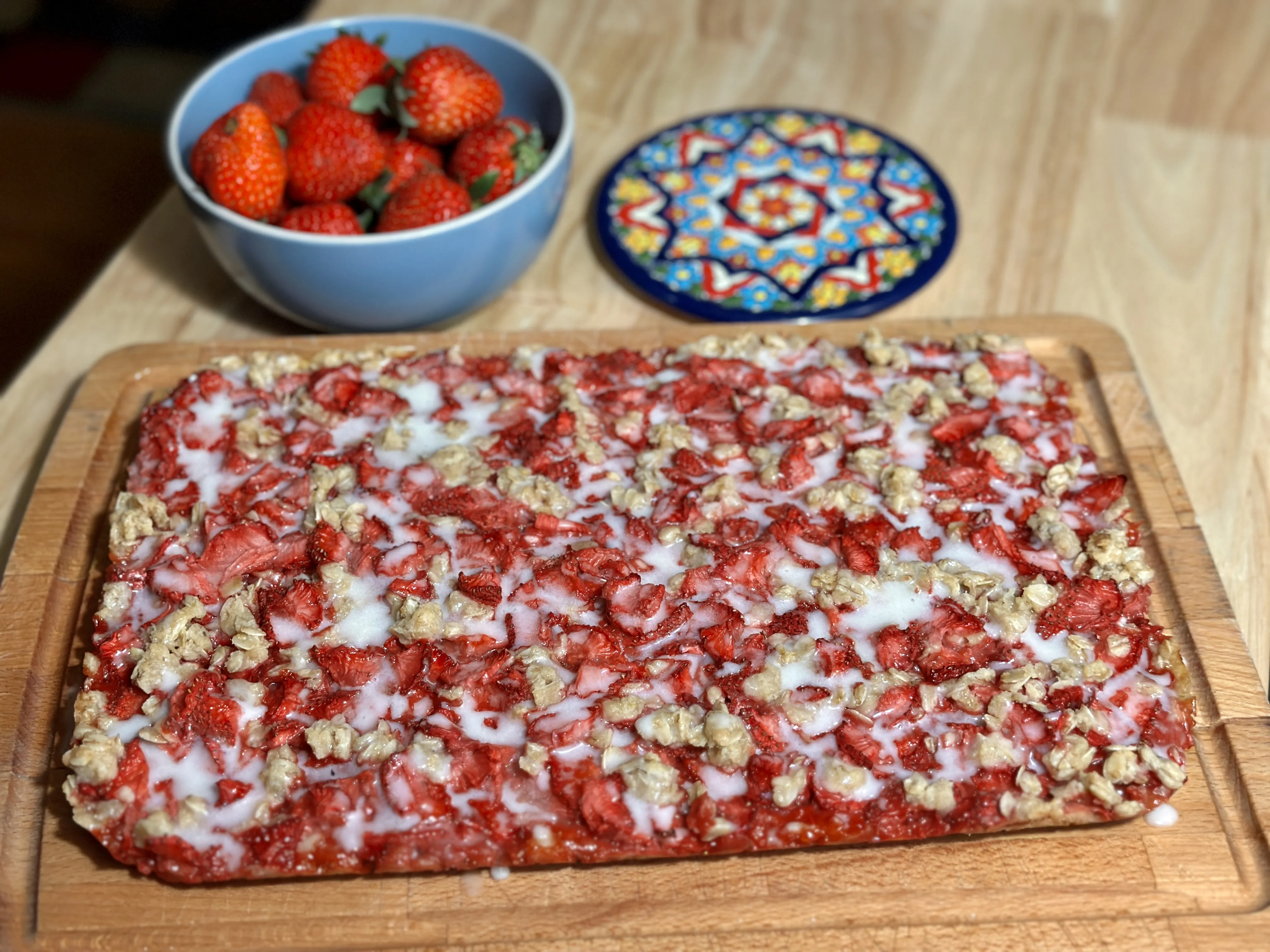 Strawberry Ginger Oatmeal Bars
