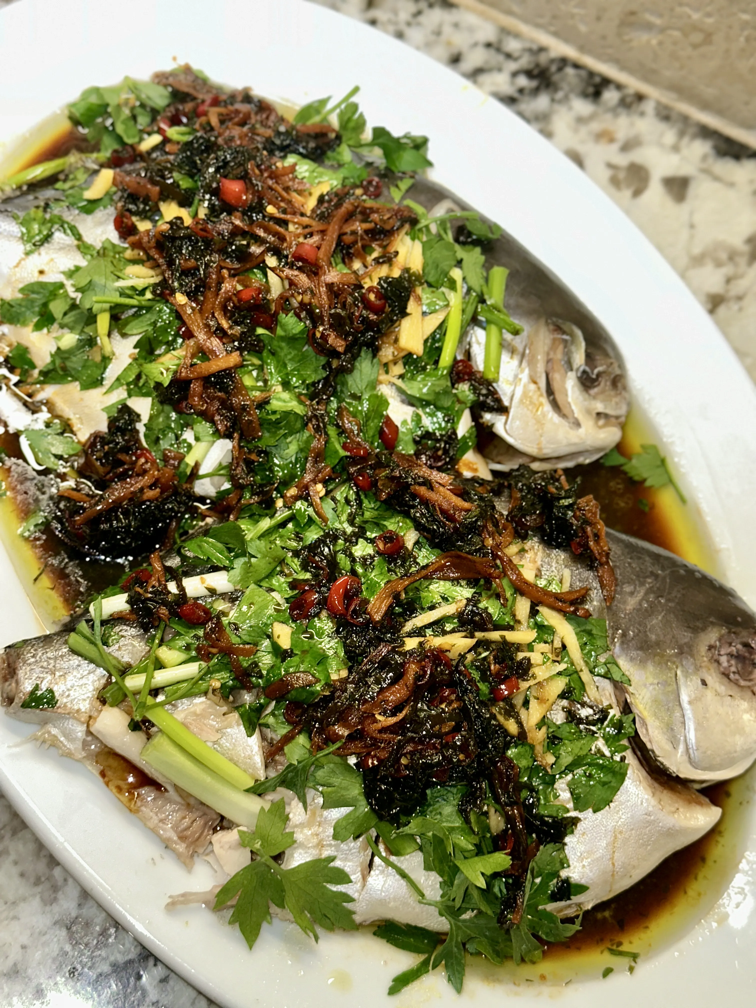 Cantonese steamed Fish