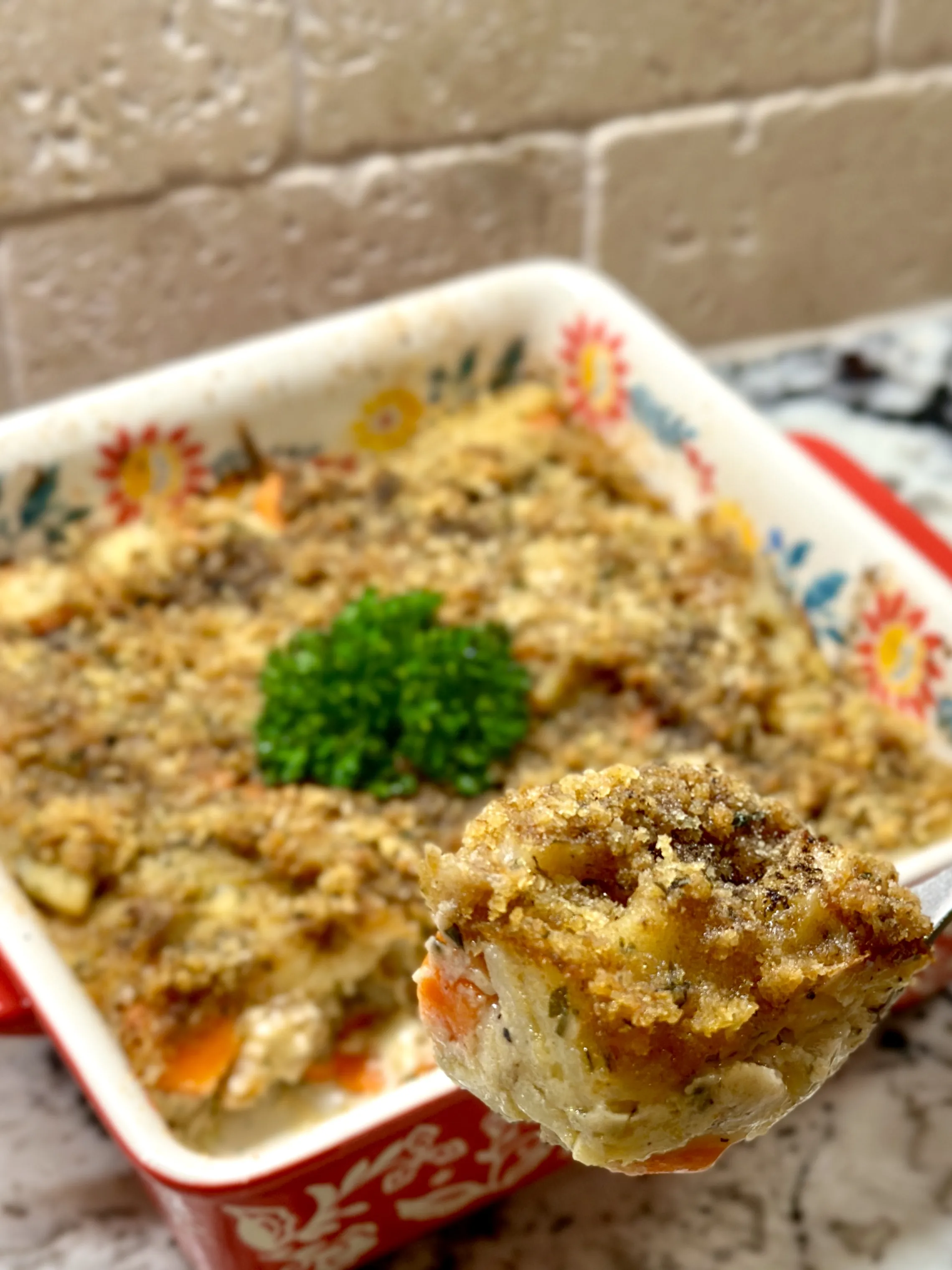 Carrot and Potato Au Gratin