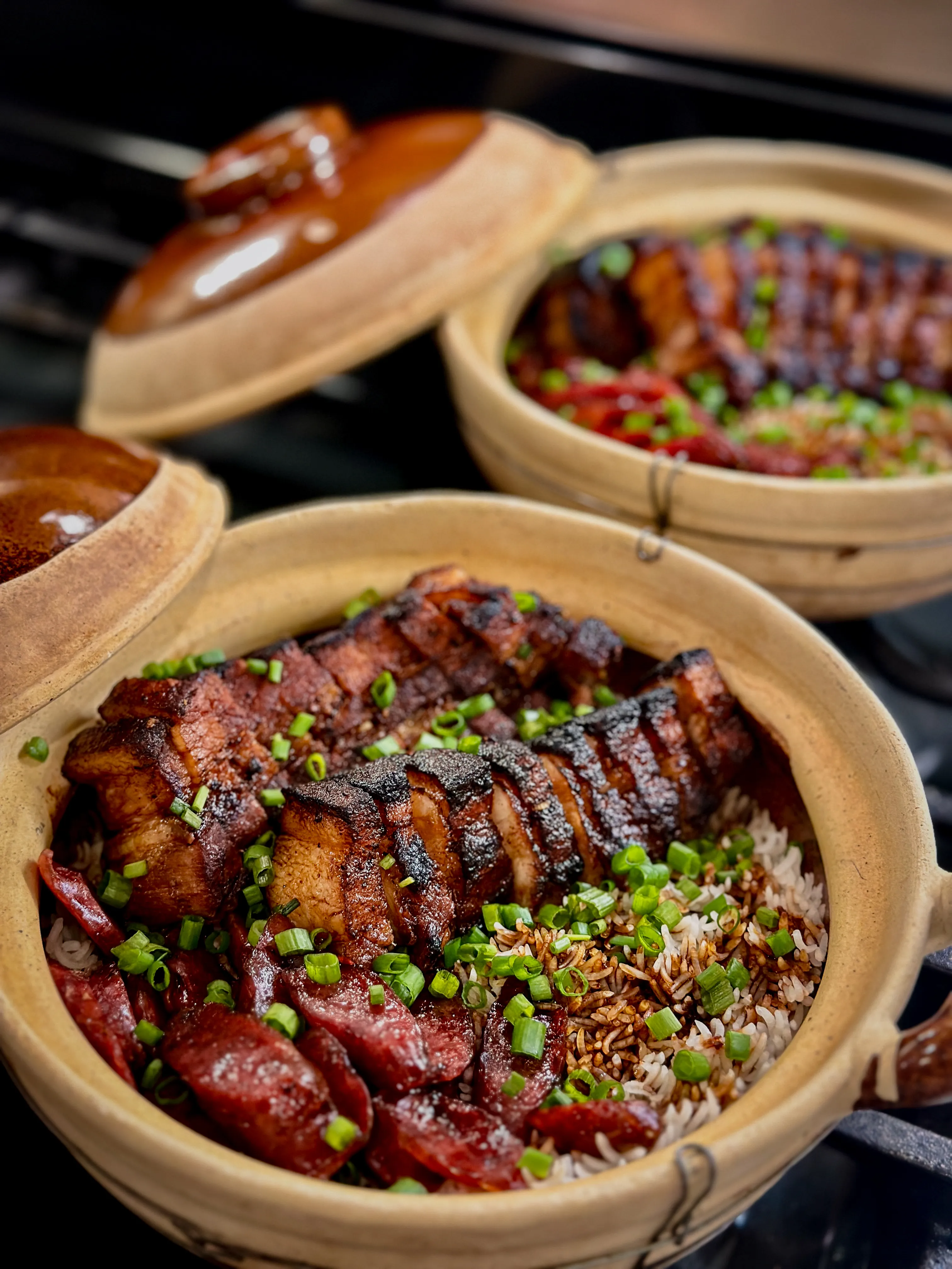 Claypot Rice with Pork Belly and Chinese Sausage