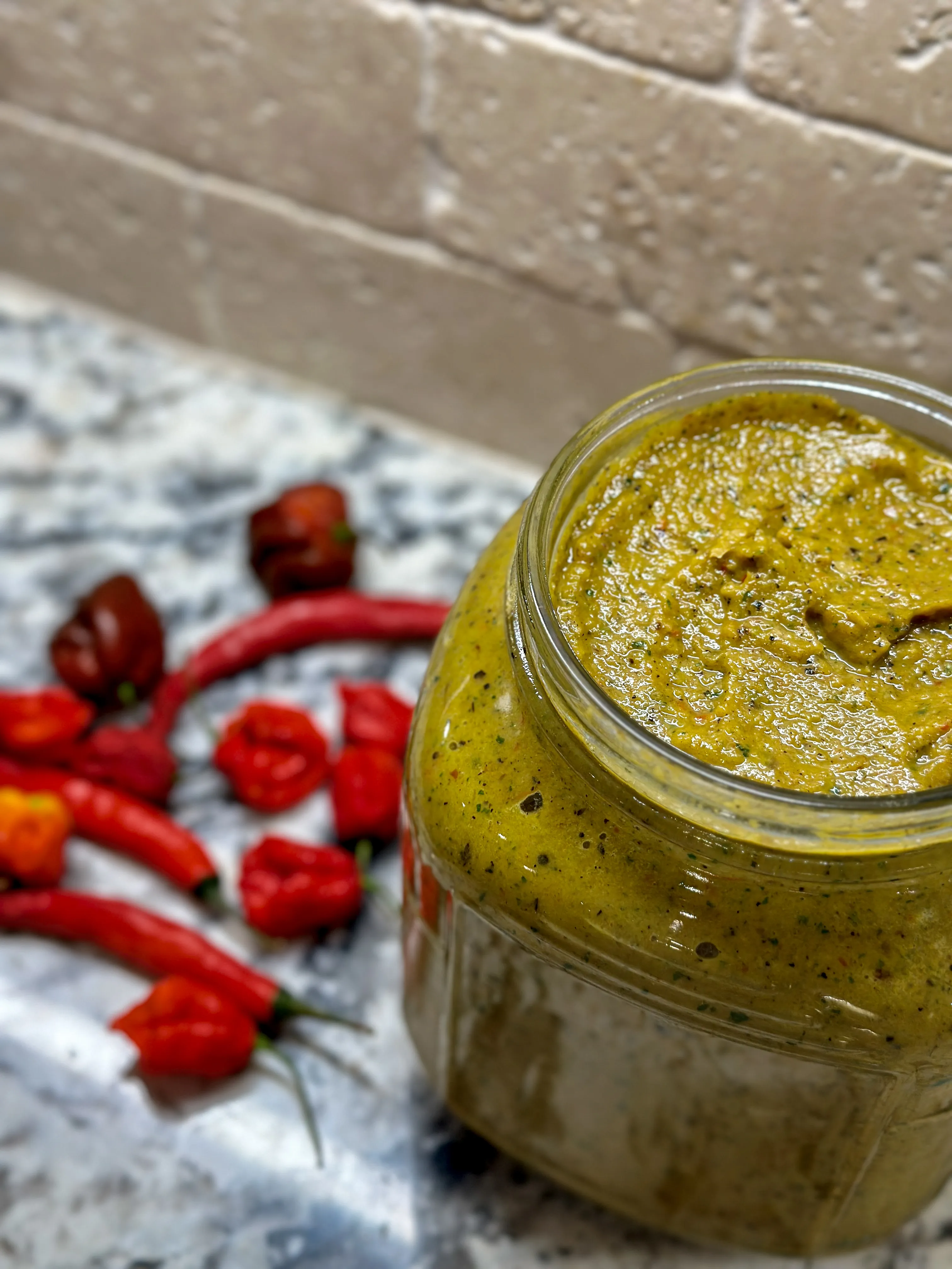 Homemade Hot Sauce with Carolina Reapers