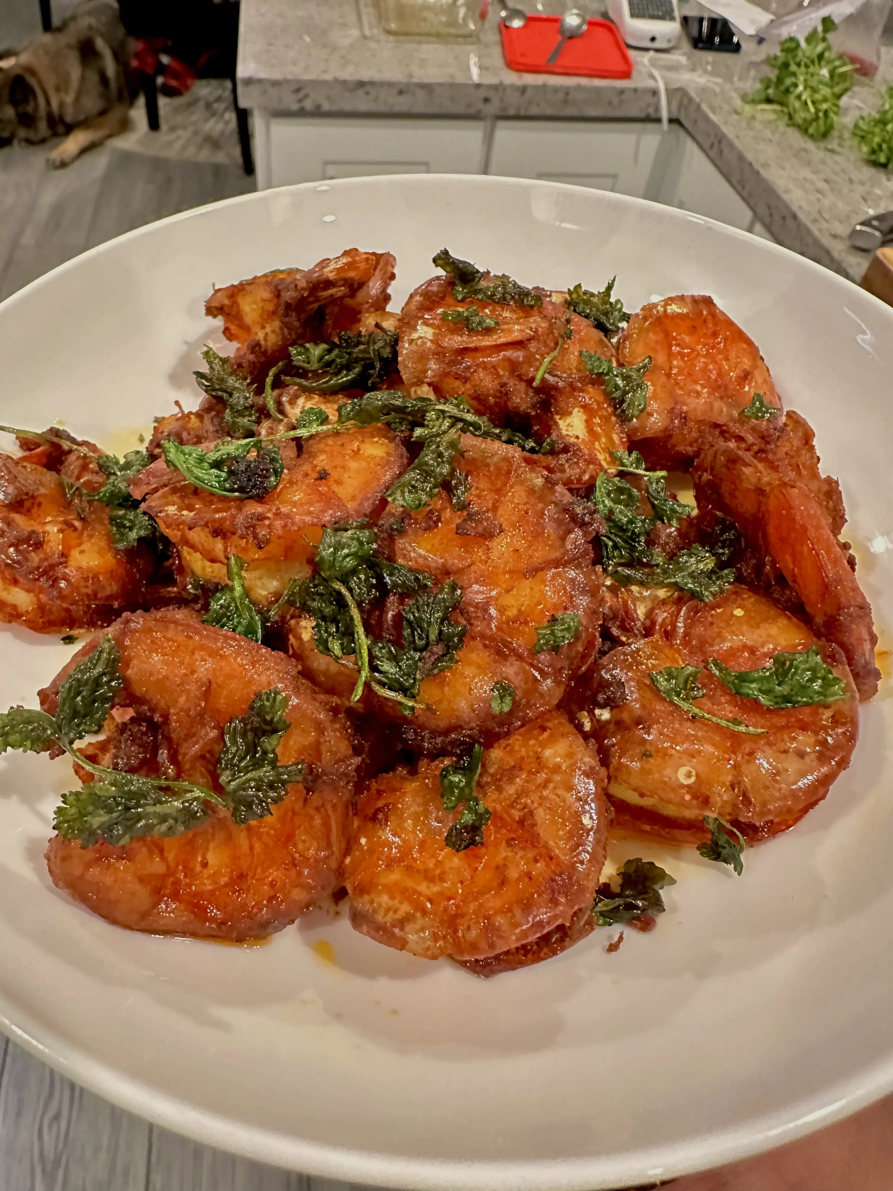 Chili Stir Fried Shrimp